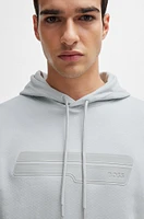 Relaxed-fit hoodie with logo artwork