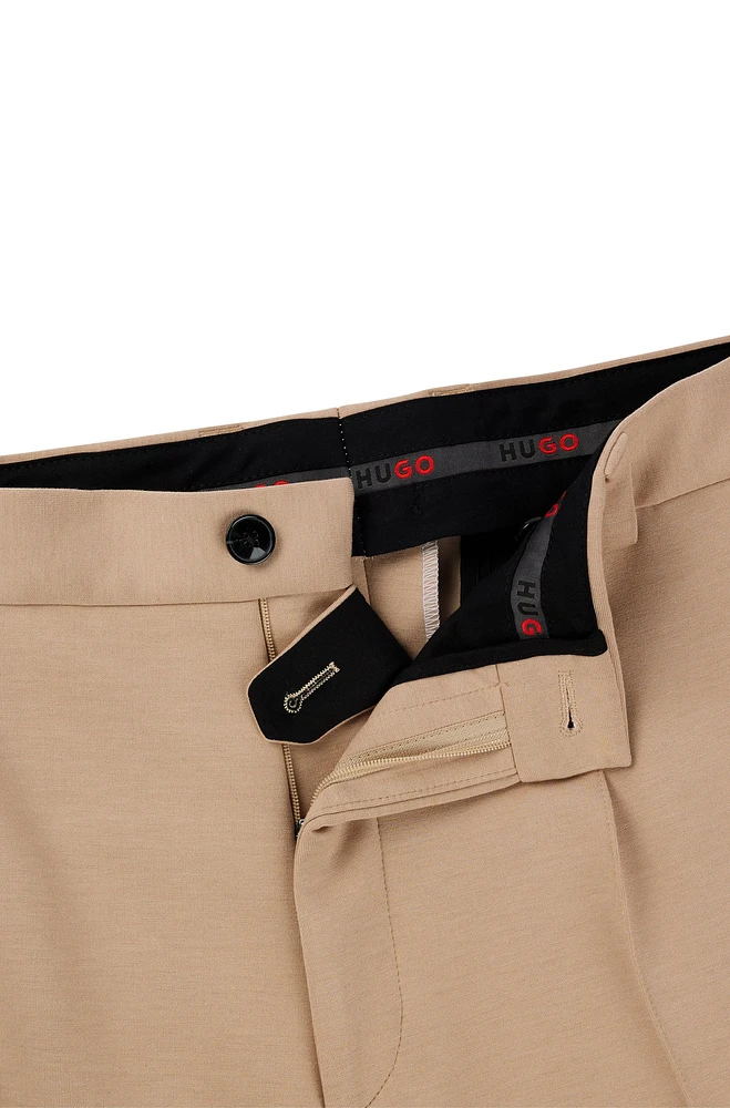 Modern-fit trousers performance-stretch jersey