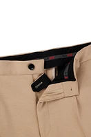 Pantalones de corte moderno en punto elástico técnico