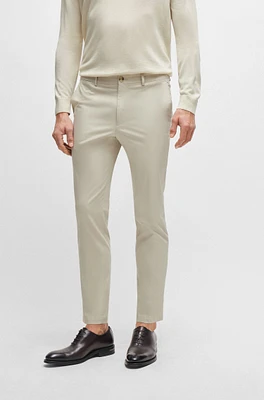 Slim-fit trousers cotton