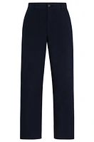 Relaxed-fit trousers stretch-cotton poplin