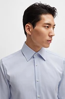 Slim-fit shirt structured stretch cotton