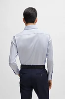 Slim-fit shirt structured stretch cotton