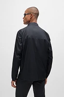 Water-repellent regular-fit windbreaker ripstop fabric