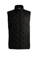 Water-repellent gilet with quilting