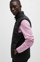 Water-repellent gilet with quilting