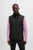 Water-repellent gilet with quilting