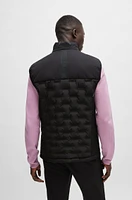 Water-repellent gilet with quilting