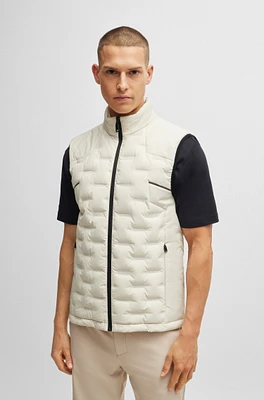 BOSS - Water-repellent gilet with quilting White