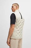 BOSS - Water-repellent gilet with quilting White