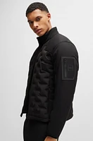 Water-repellent down jacket printed-bonding fabric