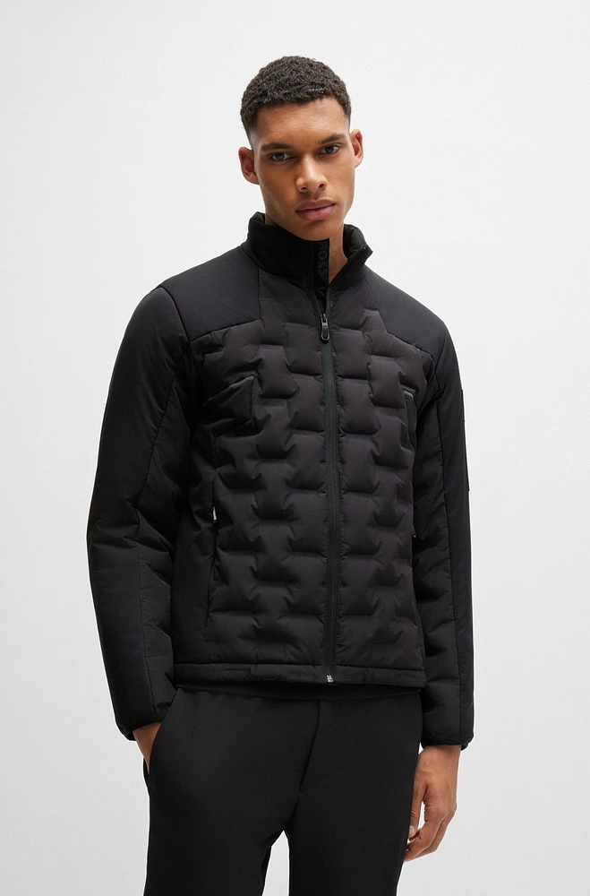 Water-repellent down jacket printed-bonding fabric