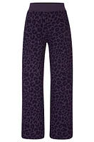 NAOMI x BOSS tracksuit bottoms with leopard print