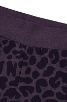 NAOMI x BOSS tracksuit bottoms with leopard print