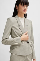 Regular-fit jacket virgin wool