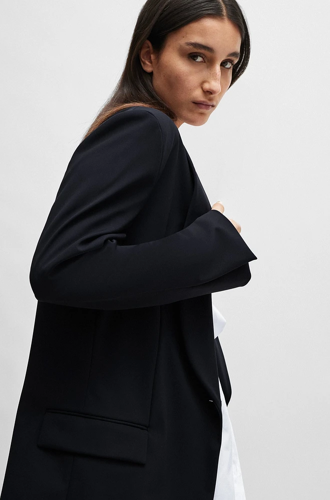 Blazer oversize Naomi x BOSS con cuello chal