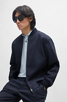 Slim-fit jacket a linen blend