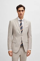 BOSS - Slim-fit jacket Beige