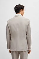 BOSS - Slim-fit jacket Beige