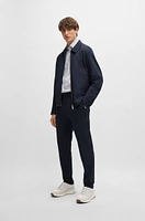 Slim-fit jacket stretch seersucker with wrinkle recovery