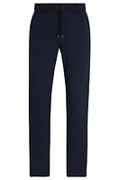 Slim-fit trousers performance-stretch seersucker