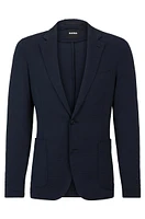 Chaqueta slim fit en tejido de sirsaca elástica técnica