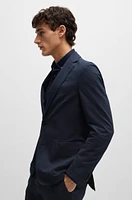 Slim-fit jacket performance-stretch seersucker