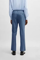 Slim-fit suit micro-patterned performance-stretch cloth