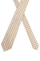 Silk-jacquard tie with dot motif