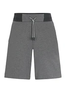 Regular-fit shorts cotton toweling with drawcord