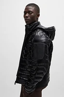 Water-repellent jacket with signature quilting