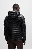 Water-repellent jacket with signature quilting