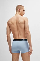 Five-pack of stretch-cotton trunks with logo waistbands