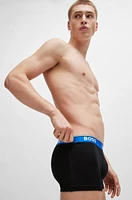 Three-pack of stretch-cotton trunks with logo waistbands