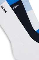 BOSS - Three-pack of short-length socks with logo details