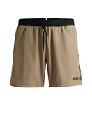 Quick-dry swim shorts with contrast details