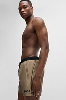 Quick-dry swim shorts with contrast details