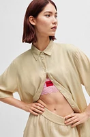 Regular-fit blouse a linen blend