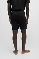 Stretch-cotton regular-fit shorts with logo detail