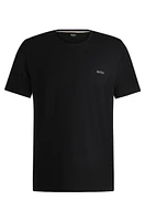 Stretch-cotton regular-fit T-shirt with logo detail