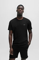 Stretch-cotton regular-fit T-shirt with logo detail