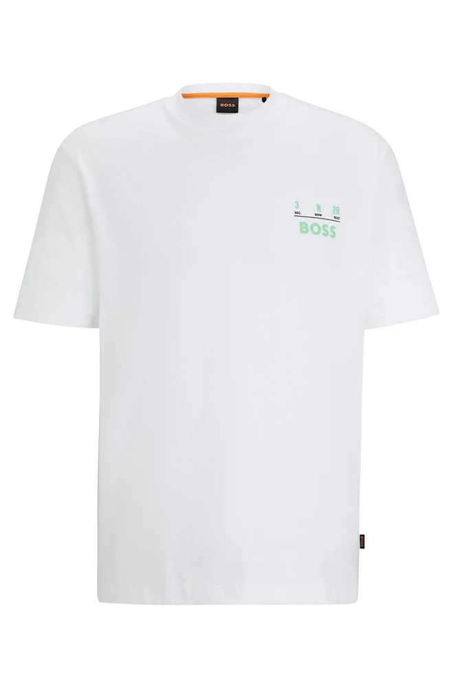 Camiseta relaxed fit de algodón con ilustración temporada