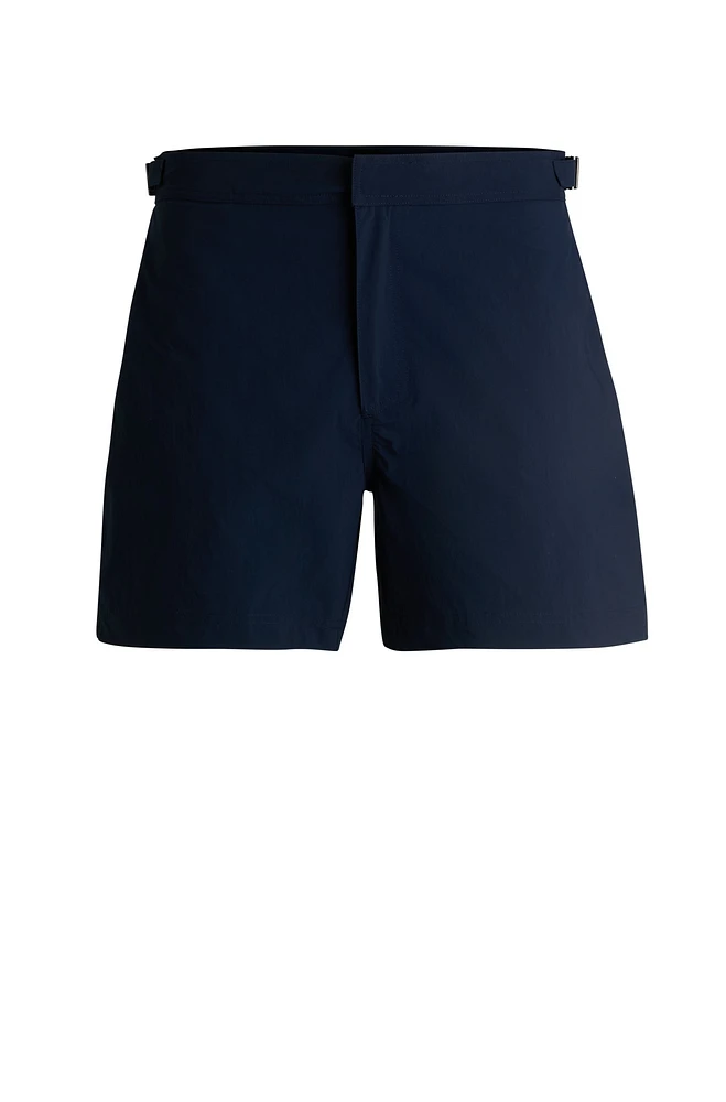 Fully lined swim shorts with adjustable waist