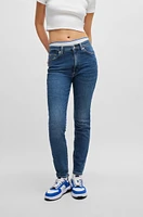 Skinny-fit jeans medium-blue stretch denim