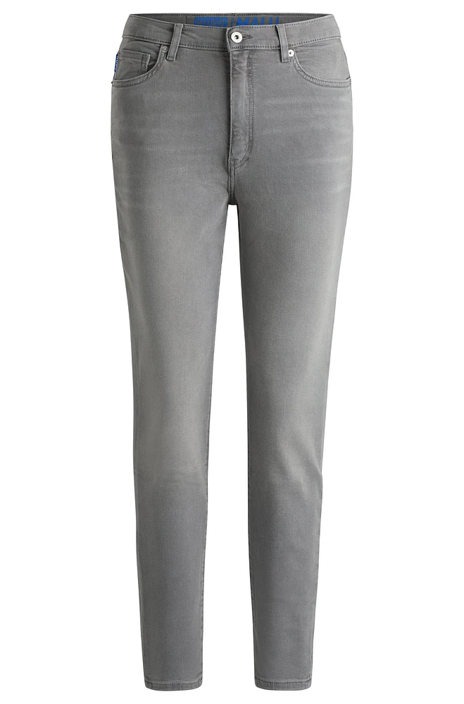 Skinny-fit jeans dark-gray stretch denim