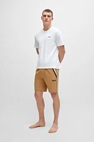 Cotton-terry shorts with signature-stripe tape