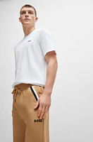 Cotton-terry shorts with signature-stripe tape