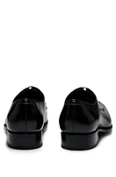 Apron-toe Derby shoes leather with heel detail