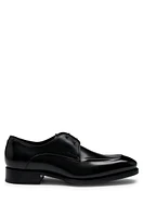 Apron-toe Derby shoes leather with heel detail