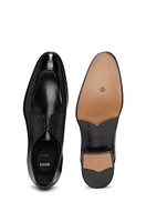 Apron-toe Derby shoes leather with heel detail